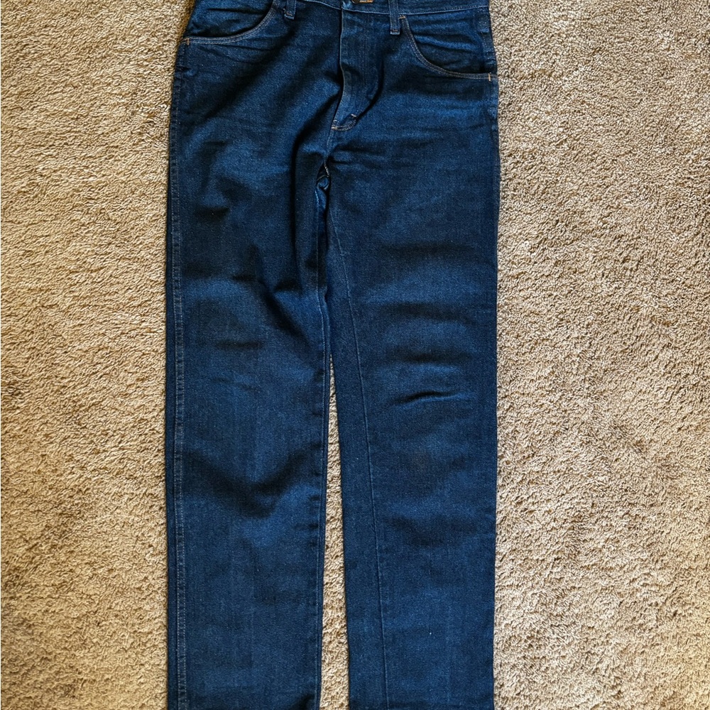 Rustler Men's Dark Blue Straight Jeans